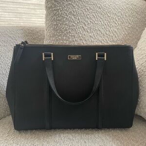 Kate Spade Black Leather Tote Bag
